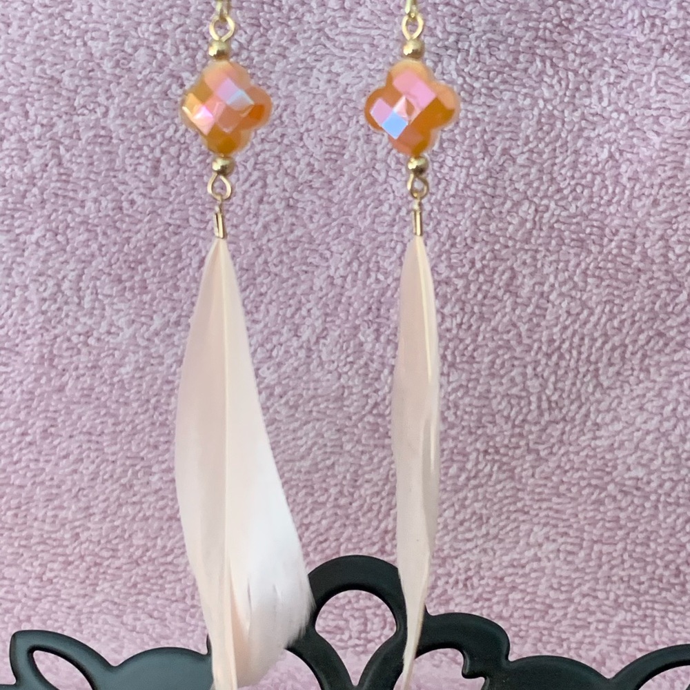 Feather Earrings - Picture 2 of 5